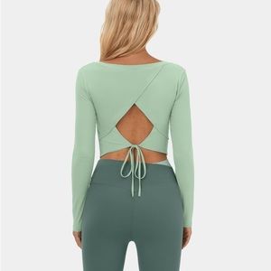 Halara Green Long Sleeve Top Sz Small
